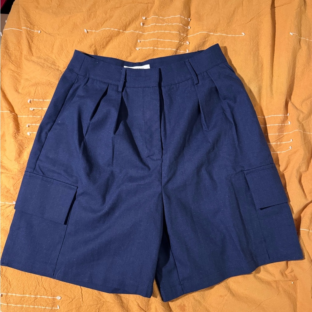 Commense Deep Blue Women's Cargo Shorts